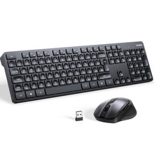 Заредете изображение във визуализатора на галерията – Ugreen MK006 wireless mouse and keyboard set 2.4Ghz - black
