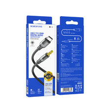 Заредете изображение във визуализатора на галерията – Borofone Cable BL19 Creator - jack 3,5mm to Type C - 1 metre black
