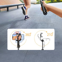 Заредете изображение във визуализатора на галерията – Selfie stick / telescopic pole with stand and Bluetooth remote control 1.5m Ugreen LP586 - black
