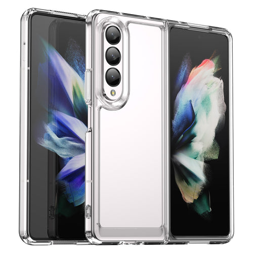 Outer Space Case for Samsung Galaxy Z Fold 3 cover with a flexible transparent frame
