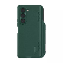 Заредете изображение във визуализатора на галерията – Nillkin Super Frosted Shield Fold Case for Samsung Galaxy Z Fold 5 5G green (pen holder)
