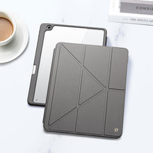 Заредете изображение във визуализатора на галерията – Dux Ducis Magi case for iPad 10.9'' 2022 (10 gen.) cover with stylus holder smart cover stand gray
