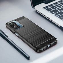 Заредете изображение във визуализатора на галерията – Carbon Case for Xiaomi Poco F4 5G flexible silicone carbon cover black
