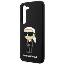 Заредете изображение във визуализатора на галерията – Karl Lagerfeld KLHCS23MSNIKBCK S23+ S916 hardcase black/black Silicone Ikonik
