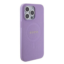 Заредете изображение във визуализатора на галерията – Guess GUHMP15XPSAHMCU iPhone 15 Pro Max 6.7" purple/purple hardcase Saffiano MagSafe
