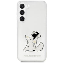 Заредете изображение във визуализатора на галерията – Karl Lagerfeld KLHCS23SCFNRC S23 S911 transparent hardcase Choupette Fun
