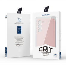 Заредете изображение във визуализатора на галерията – Dux Ducis Grit case for Samsung Galaxy S23 elegant cover made of artificial leather MagSafe pink
