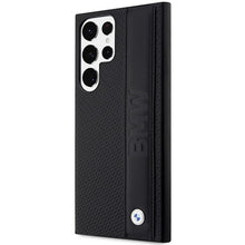 Заредете изображение във визуализатора на галерията – Original faceplate case BMW BMHCS23L22RDPK for SAMSUNG S23 Ultra (Textured and Big Logo Stripe / black)
