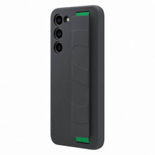 Заредете изображение във визуализатора на галерията – Samsung Silicone Grip Cover Case for Samsung Galaxy S23+ silicone case with wrist strap black (EF-GS916TBEGWW)
