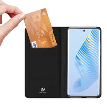 Заредете изображение във визуализатора на галерията – Dux Ducis Skin Pro case for Honor Magic5 flip cover card wallet stand black
