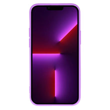 Заредете изображение във визуализатора на галерията – Vennus Silicone Heart Case for Iphone 14 design 1 purple

