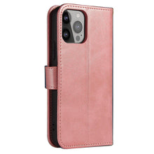 Заредете изображение във визуализатора на галерията – Magnet Case for Samsung Galaxy S23 Ultra Cover with Flip Wallet Stand Pink

