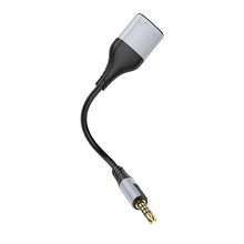Заредете изображение във визуализатора на галерията – Borofone Cable BL19 Creator 2 in 1 - jack 3,5mm male to 2xjack 3,5mm female - 15 cm black
