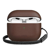 Заредете изображение във визуализатора на галерията – UNIQ etui Terra AirPods 3 gen. Genuine Leather brązowy/brown
