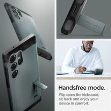 Заредете изображение във визуализатора на галерията – Spigen Tough Armor case for Samsung Galaxy S24 Ultra - dark green
