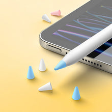 Заредете изображение във визуализатора на галерията – Baseus replaceable silicone tips for a stylus 12pcs. white / blue / pink (soft)
