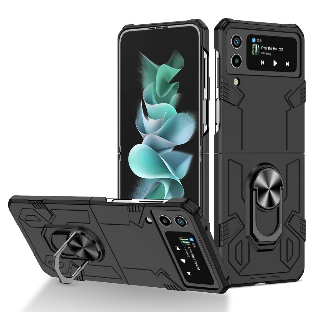 Forcell mecha case for samsung galaxy z flip 3 5g black