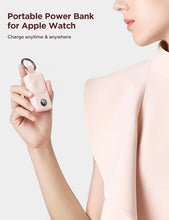 Заредете изображение във визуализатора на галерията – Joyroom wireless power bank 2000mAh 3W for Apple Watch pink (JR-WQW01)
