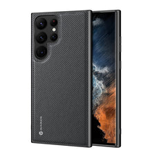 Заредете изображение във визуализатора на галерията – Dux Ducis Fino case Samsung Galaxy S23 Ultra cover with silicone frame black
