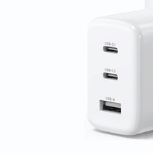 Заредете изображение във визуализатора на галерията – Ugreen fast charger 2x USB Type C / USB 65W PD3.0, QC3.0/4.0+ white (CD275)

