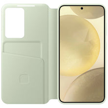 Заредете изображение във визуализатора на галерията – Smart View Wallet Case for Samsung Galaxy S24+ S926, Light Green EF-ZS926CGEGWW
