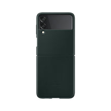 Заредете изображение във визуализатора на галерията – Samsung Leather Cover Phone Case for Galaxy Z Flip 3 green (EF-VF711LGEGWW)
