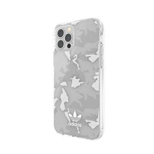 Заредете изображение във визуализатора на галерията – Adidas OR SnapCase Camo iPhone 12/12 Pro transparent/white 43705
