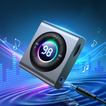 Заредете изображение във визуализатора на галерията – Joyroom Bluetooth AUX transmitter (transmitter / receiver) for car, TV gray (JR-CB2)
