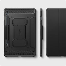 Заредете изображение във визуализатора на галерията – Spigen Rugged Armor Pro case for Samsung Galaxy Tab S9 FE 10.9'' X510 / X516B - black

