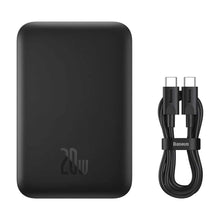 Заредете изображение във визуализатора на галерията – Power bank baseus with wireless charging support magsafe 15w- 6 000mah pd60w black ppcx020001 - TopMag
