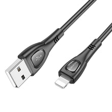 Заредете изображение във визуализатора на галерията – Borofone Cable BX98 Superior - USB to Lightning - 2,4A 1 metre black
