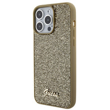 Заредете изображение във визуализатора на галерията – Original Case GUESS Disco Metal Script hardcase GUHCP15XPMSDGSD for Iphone 15 Pro Max gold
