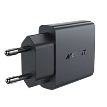Заредете изображение във визуализатора на галерията – Acefast A69 PD 30W GaN USB-A USB-C wall charger - black
