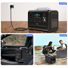 Заредете изображение във визуализатора на галерията – Choetech portable powerbank power bank LiFePO4 960Wh 1200W black (BS005)
