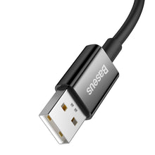 Заредете изображение във визуализатора на галерията – Baseus Superior Series SUPERVOOC USB-A to USB-C cable 65W 2m black
