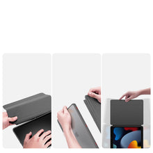 Заредете изображение във визуализатора на галерията – Dux Ducis Magi case for iPad 10.9'' 2022 (10 gen.) cover with stylus holder smart cover stand gray
