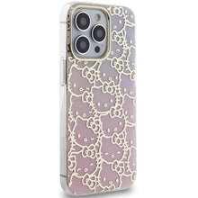 Заредете изображение във визуализатора на галерията – Hello Kitty IML Gradient Electrop Crowded Kitty Head Case for iPhone 14 Pro Max - Pink
