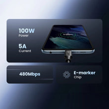Заредете изображение във визуализатора на галерията – Ugreen US562 USB-C to USB-C PD Fast Charging Cable 1.5m Black
