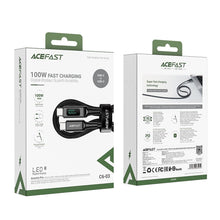 Заредете изображение във визуализатора на галерията – Acefast cable type c to type c 5a pd100w lcd c6-03 2m black
