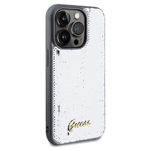 Заредете изображение във визуализатора на галерията – Original Case GUESS Sequin Script Metal hardcase GUHCP14LPSFDGSS for Iphone 14 Pro silver
