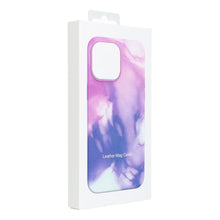 Заредете изображение във визуализатора на галерията – Leather Mag Cover for IPHONE 14 PRO MAX purple splash
