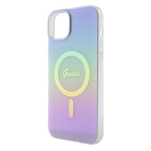 Заредете изображение във визуализатора на галерията – Original Case GUESS IML Iridescent Magsafe hardcase GUHMP15SHITSU for Iphone 15 purple

