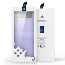 Заредете изображение във визуализатора на галерията – Dux Ducis Bril case for Samsung Galaxy Z Flip 3 PU leather cover purple
