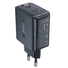 Заредете изображение във визуализатора на галерията – Fast charger GaN 35W PD 2x USB C Acefast A49 - black
