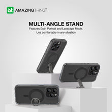 Заредете изображение във визуализатора на галерията – Amazing Thing Titan Pro Mag Ring Grip Case IP156.1PTRBK for Iphone 15 Pro black
