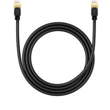 Заредете изображение във визуализатора на галерията – Baseus fast network cable RJ-45 cat.8 40Gbps 1.5m round - black
