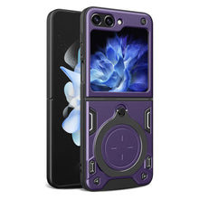 Заредете изображение във визуализатора на галерията – Ring Armor Case for Samsung Galaxy Z Flip 5 Purple

