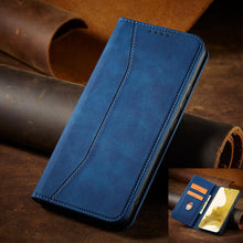 Заредете изображение във визуализатора на галерията – Magnet Fancy Case for Samsung Galaxy A54 5G Cover with Flip Stand Wallet blue
