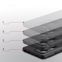 Заредете изображение във визуализатора на галерията – Nillkin Super Frosted Shield case for Xiaomi Redmi Note 12 Pro+ cover + phone stand black
