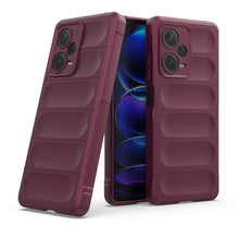 Заредете изображение във визуализатора на галерията – Magic Shield Case for Xiaomi Redmi Note 12 Pro+ flexible armored cover burgundy

